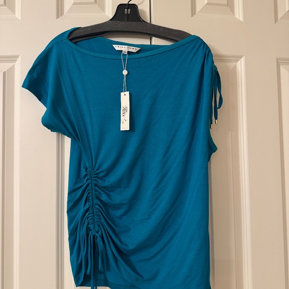 Trina Turk turquoise top - Picture 1 of 2